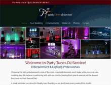 Tablet Screenshot of partytunesdjservice.com